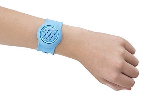 Jambanz 2.0 Wireless Water Resistant Rechargeable Bluetooth 4.0 Portable Silicone Slapband Speaker with Mic -  Blueberry Polka Dots