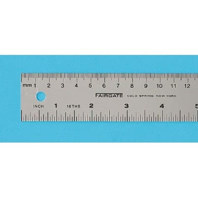 Aluminum English Metric Ruler