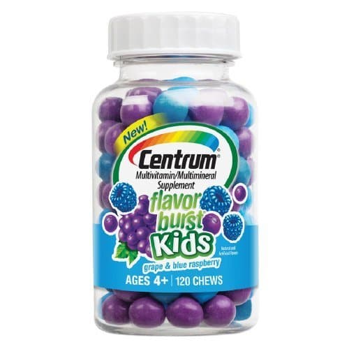Centrum Kids Flavor Burst Multivitamin Chews, Grape & Blue Raspberry--120 ea - DRU-523723_1