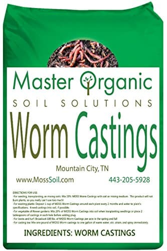 Premium Worm Castings - Master Organic Soil Solutions 18 lb Bag