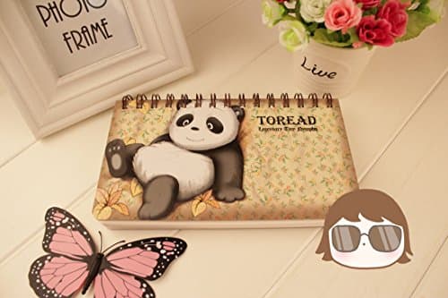 Eyxia Panda 2017 Stand Weekly Planner Book Desktop Calendar Printed Flip Work Desk Daily List Notepad, Cute Animal Simple Style Study Schedule Gift
