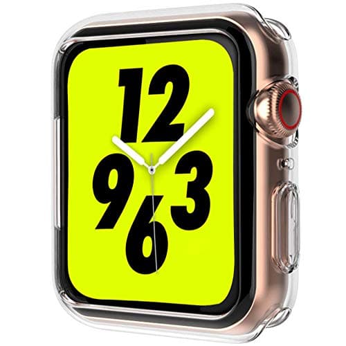 Tryney for Apple Watch Series 4 Case (44mm), Soft TPU Bumper Cover for iWatch 4 [Hollow Design][Ultra Clear] [3D Touch] [Shock Proof] All Round Screen Protective for New Apple Watch 4 (2018)