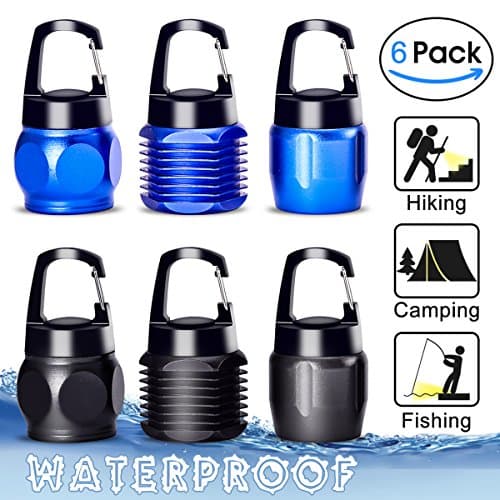 Flashlight Keychain | DEALIKEE Mini COB Keychain Flashlight Set | 150 Lumens LED Pocket Flashlight with Clip | Aluminum Alloy Portable Emergency Light. [6 PACK]