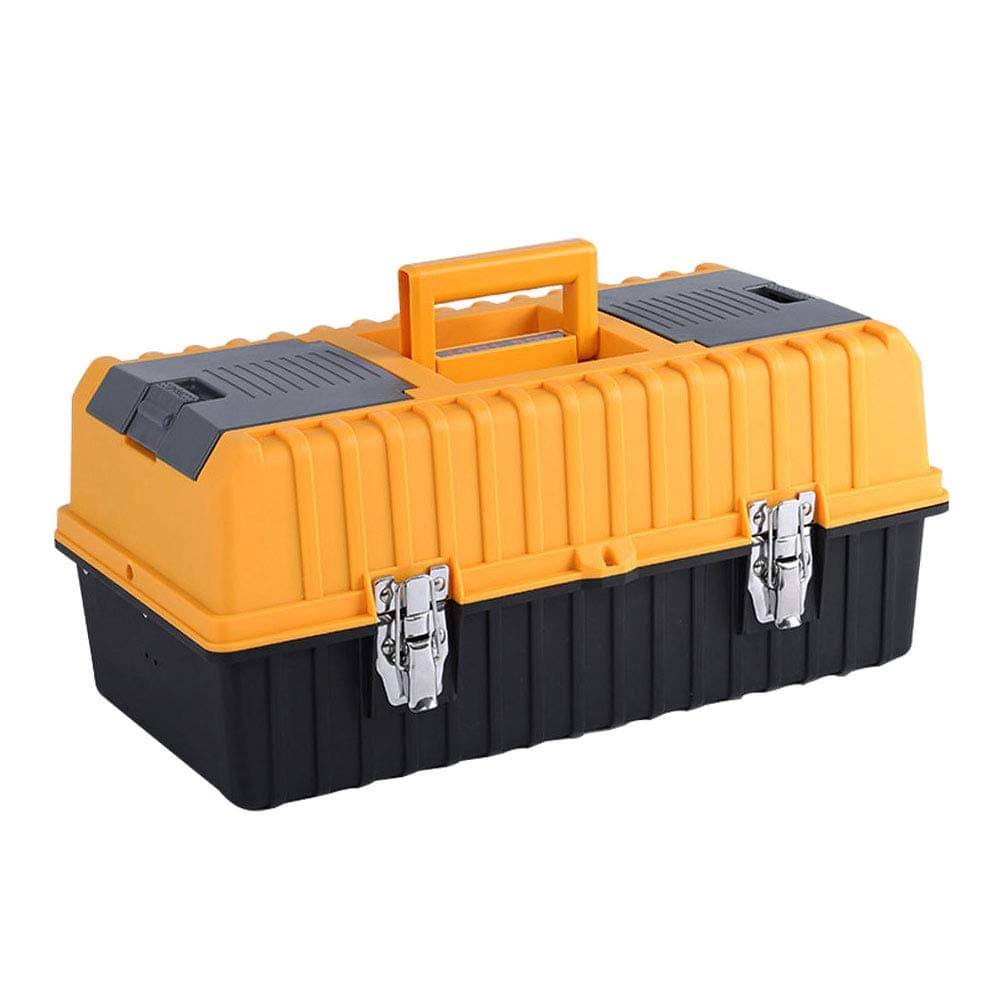 Agywell Portable 17" Plastic Toolbox with 3-Tray