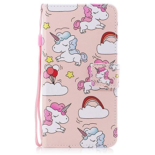 iPhone 7 Plus - Case [Wrist Strap], MerKuyom [Kickstand] Premium PU Leather Wallet Pouch Flip Cover Skin Case for Apple [ iPhone 7 Plus ], 7Plus (2016) -5.5-inch, Stylus (Lovely Running Sheep)