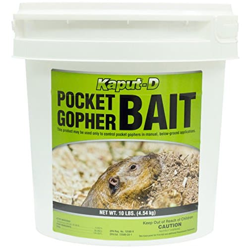 Kaput-d Pocket Gopher Bait 10 Lbs Diphacinone Pocket Gopher Killer Grain Bait **Not For Sale To: CALIFORNIA ( DUE TO PESTICIDE REGULATIONS )