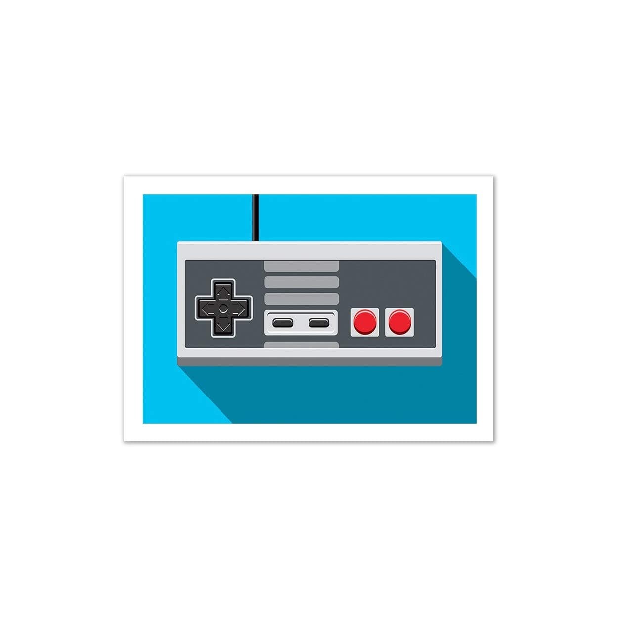 Wall Editions Art-Poster - Retro Controller : manette NES - Olivier