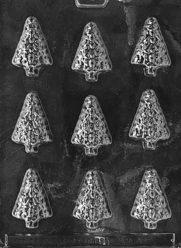 Christmas SMALL TREES Chocolate Candy Mold Soap 2 1/4 x 1 1/2 Good Product quality!!