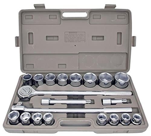Socket Wrenches 21pc METRIC 3/4" Drive Socket Set w Storage Case Jumbo Ratchet Wrench Extension