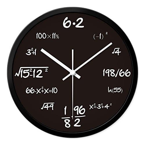 GAO Wall Clock The Living Room Studio Classroom Clock Accented Characters 5 Music Wireless Spectrum Mute Clocks 10 Inch In Mathematical Formulas