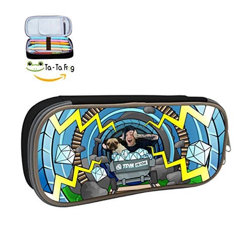 Dan TDM Middleton Pencil Case Pen Bag Durable Students Best Choice Stationery With Double Zipper Black