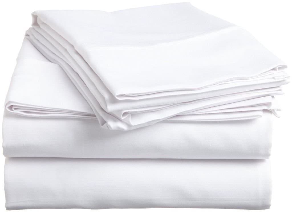 Duvet Cover Set Emperor, White Solid, 3 Piece Duvet Set (1 Duvet Cover + 2 Pillow case) - Hotel Quality 100% Cotton with Zipper Closure Duvet Cover Emperor Size