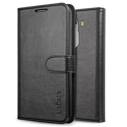 LG G3 Case, Spigen® [Stand Feature] LG G3 Case Wallet S [Black] Premium Wallet Case with STAND Flip Cover for LG G3 (2014) - EC