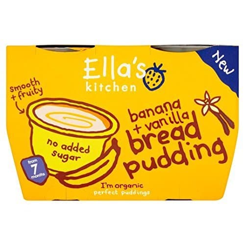 Ella's Kitchen Banana & Vanilla Bread Pudding 4 x 80g by Ella's Kitchen
