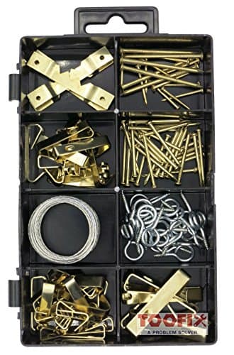 High Value Picture Hanger Assortment Pack, Can be Ideal for Hanging Clock, Photos, Paintings, Canvas, Artwork, Picture Frame Hook, Mirrors, Includes Over 100 Pieces