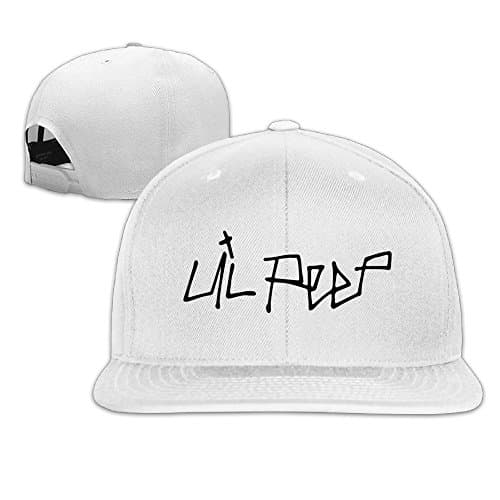 YZH LIL Peep Adjustable Cap Baseball Hats White