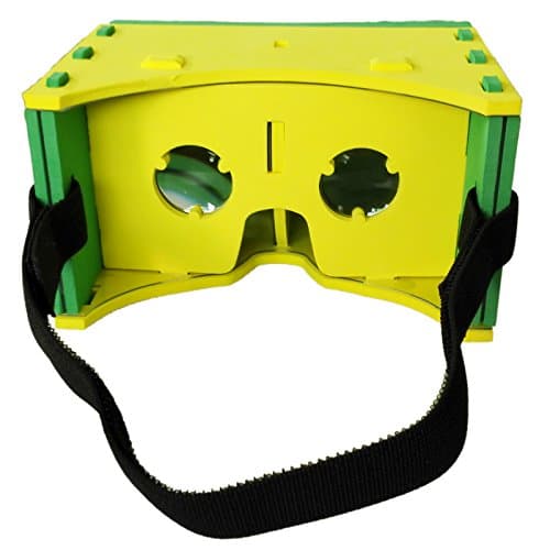 Google's Cardboard with Headstrap Soft Foam Virtual Reality Headset for iPhone and Android Lightweight and Comfortable Easy to Setup