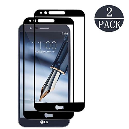 [2 Pack] LG Stylo 3 Screen Protector,Linboll Tempered Glass Full Coverage HD Ultra Clear Film Edge to Edge Protection Shield Screen Protector for LG Stylo 3 / LG Stylus 3/ LG LS777 [5.7 Inch] Black