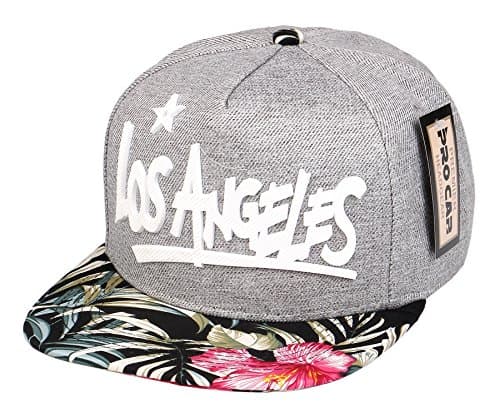 RufnTop Snapback Cap, Los Angeles Hawaii Hat Flat Baseball Adjustable Caps (one Size)