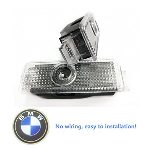 2 Pcs Car Door LED Light Logo HD Projector Easy Installation Shadow Welcome Projector Lamp Light for BMW/Audi Lights
