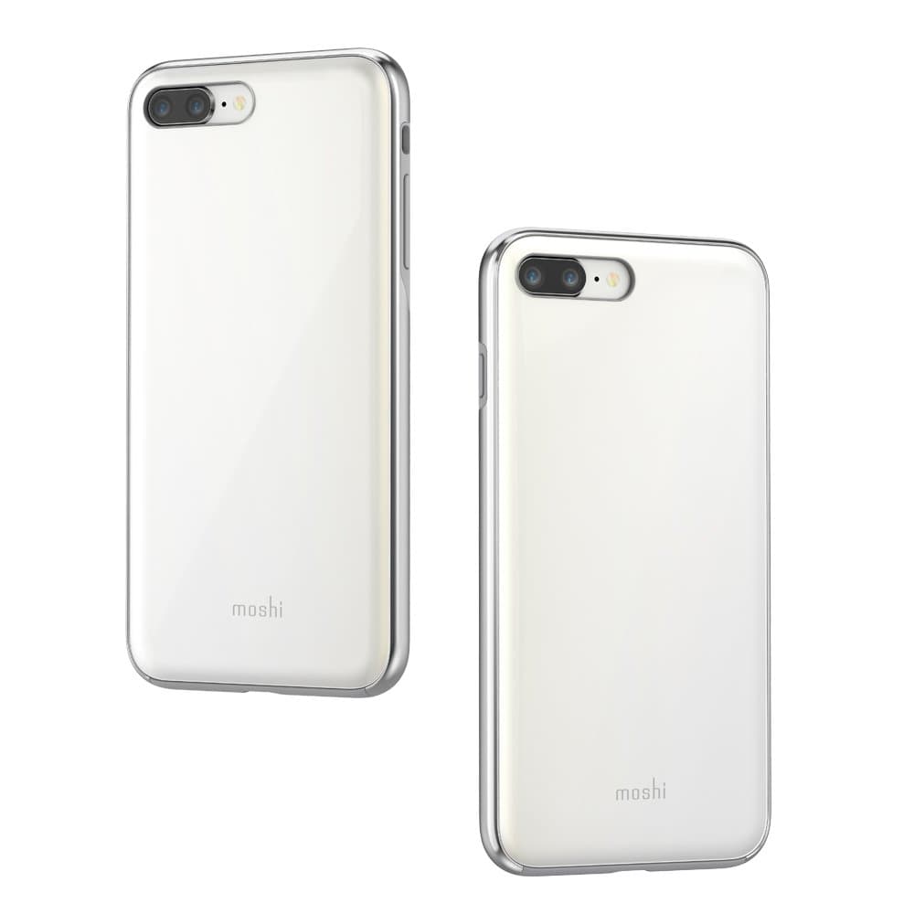 MoshiiGlaze for iPhone 8 Plus / 7 Plus - Hardshell Protective case (Pearl White)