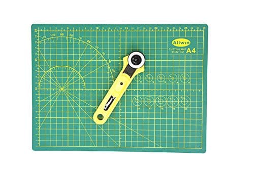Alikeke Best Collaboration：Gridded Cutting Mat 9" X 12"（A4） + 28mm Rotary Cutter