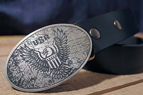 American Eagle BALD EAGLE Etched Metal Belt Buckle