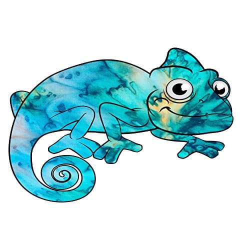 Vinyl Junkie Graphics Lizard Sticker (Cyan Dream)