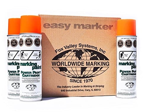 Fox Valley Easy Marker UNL Orange Spray Paint (1-Case/12-Cans)