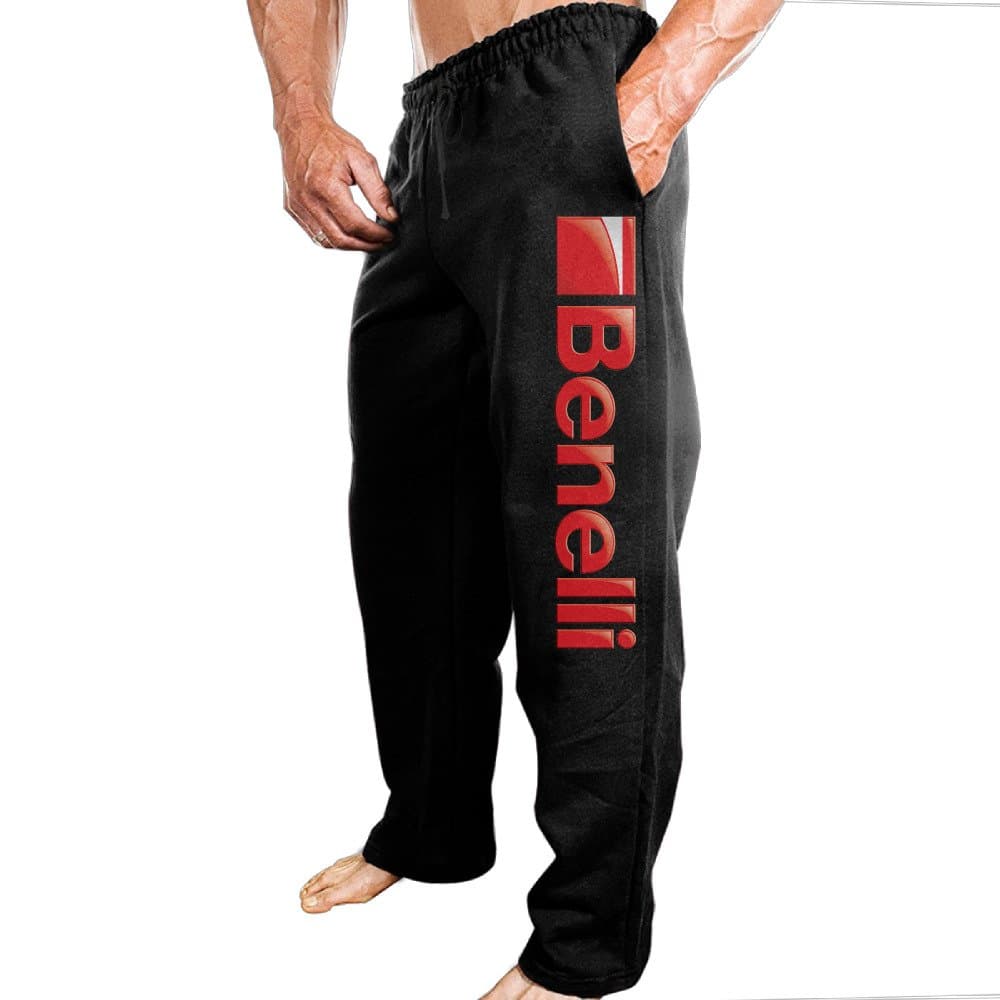PANTTY Men's Benelli Logo Drawstring Sweatpants Running Pants