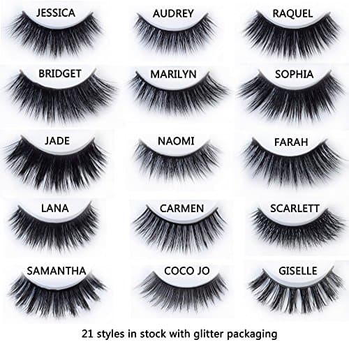 20 Styles 3D Dramatic Fake Eye Lashes Makeup Mink Eyelashes