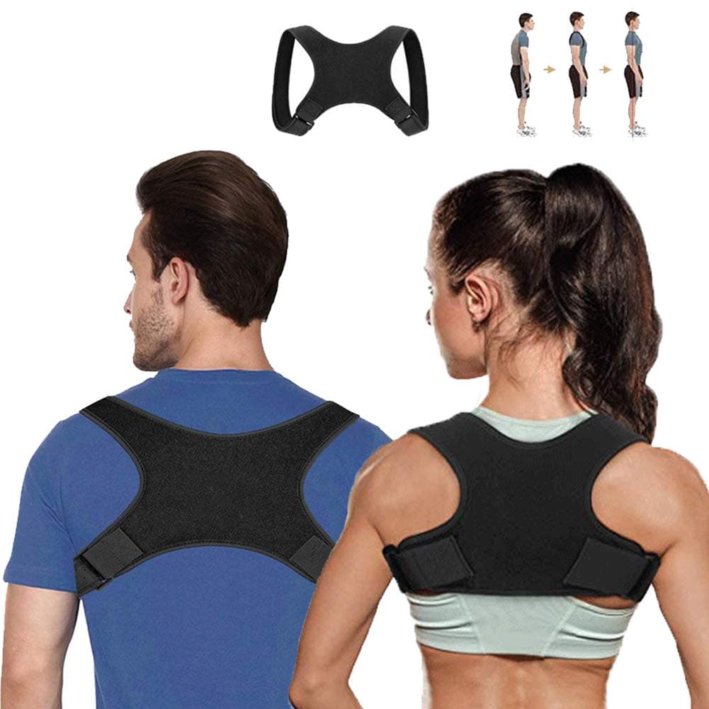 Back Posture Corrector for Men and Women - Adjustable Shoulder & Back Brace Support - Back/Shoulder and Neck Pain Relief (Universal)