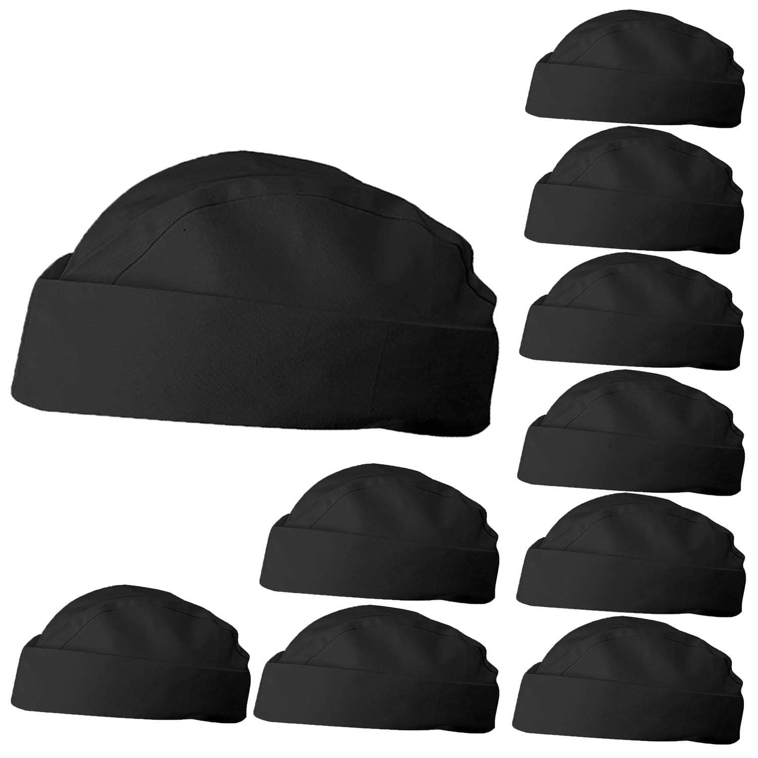 MISEMIYA - CHEF HAT COOK HAT KITCHEN GORROBARK COOK KITCHEN MILITARY STYLE KITCHEN Ref.920 - Black, Pack* 1 Pcs