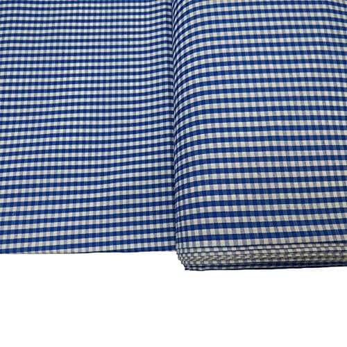Gingham Fabric, 100% Polyester, 60 Inches Wide, 1/8 Inch Check, Over 100 Yards in Stock - 1 Yard - Multiple Colors