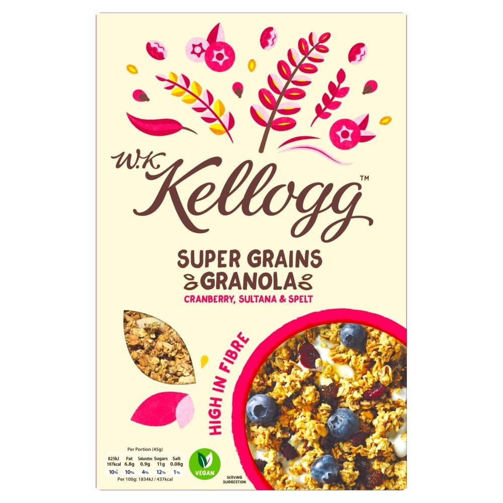 KelloggSuper Grain Cranberry Granola 570G
