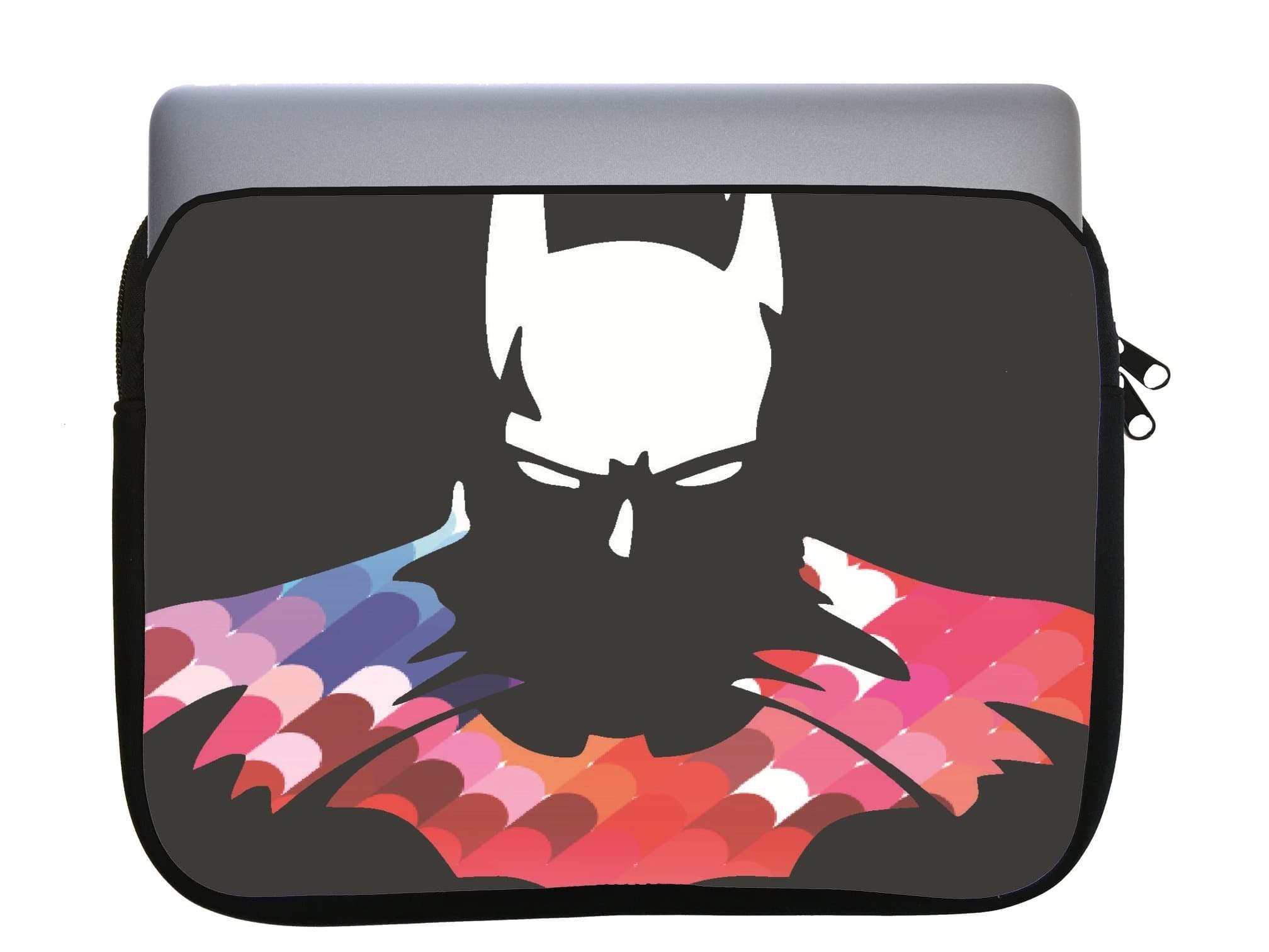 Bat Man Hero Silhouette Image Design Print Pattern 11x14 inch Neoprene Zippered Laptop Sleeve Bag by Trendy Accessories for MacBook or Any Other Laptop