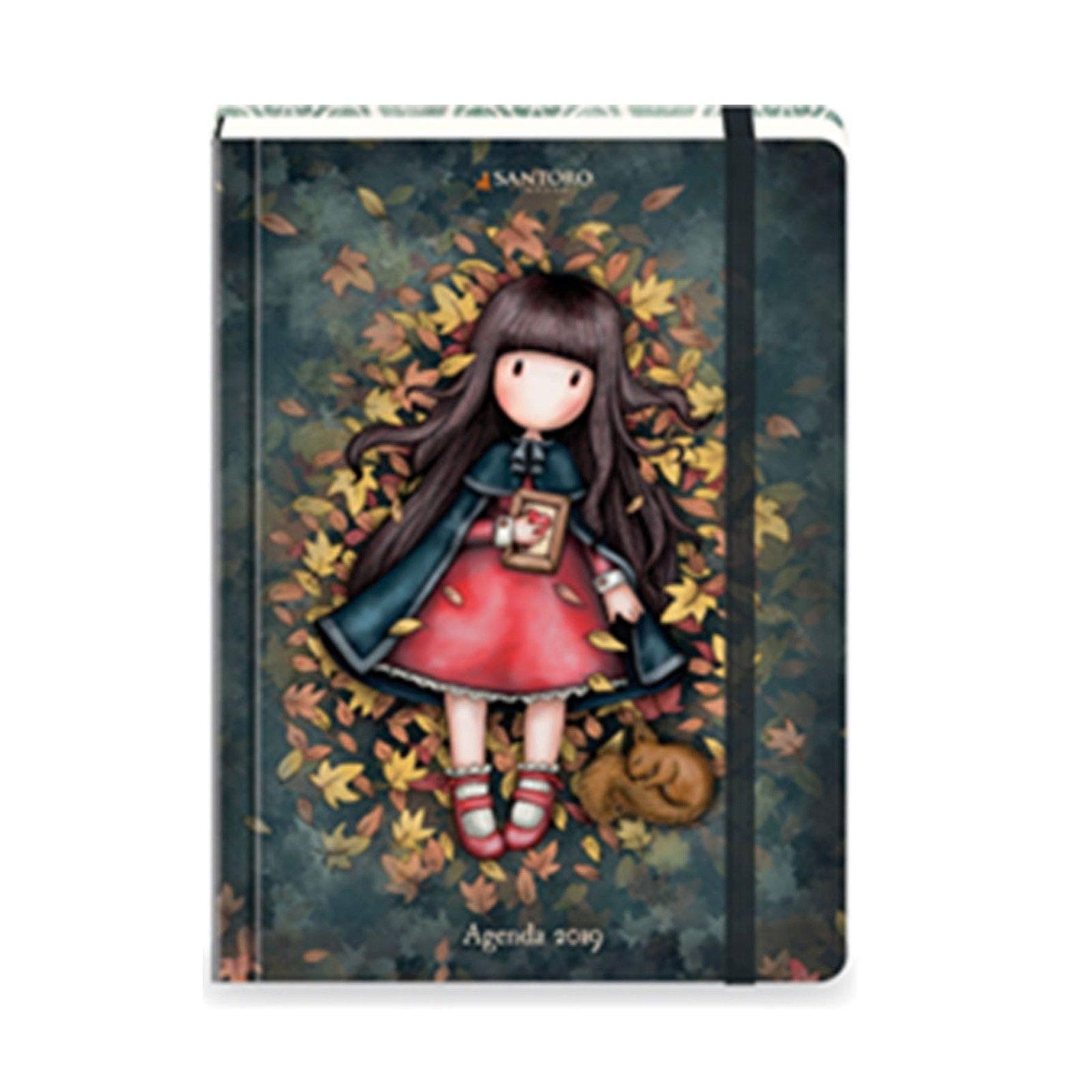 Santoro Gorjuss 2019 Weekly Diary - Elegant Closing Dimensions: 10 x 13 cm Approx.