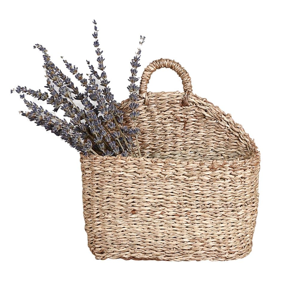 YUNT Willow Baskets with Handle – Hanging Flower Pot Planter Basket Wall Basket Wicker Storage Baskets