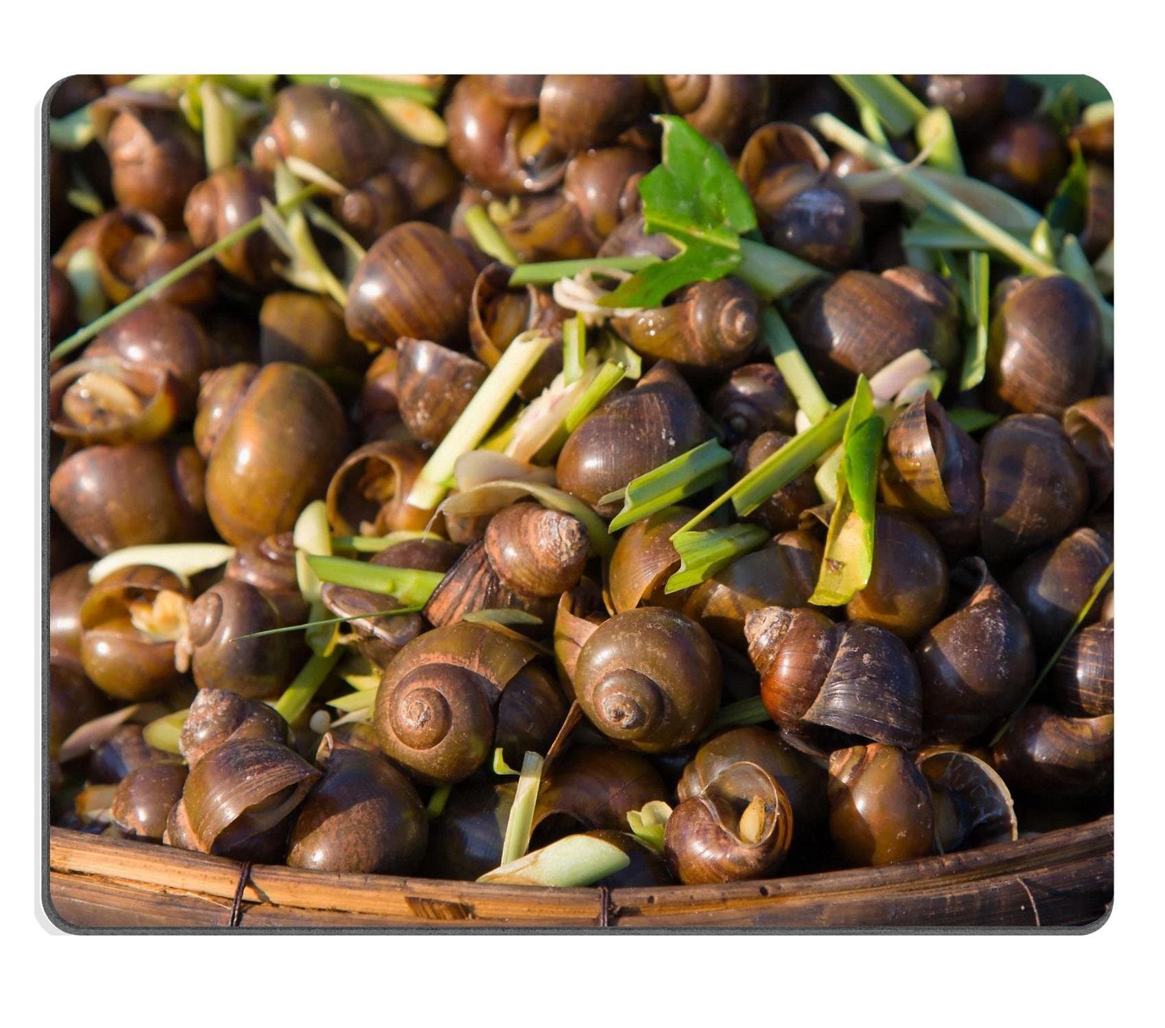 Liili Mouse Pad Natural Rubber Mousepad IMAGE ID: 14254048 Hot and spicy fried shell Cambodia