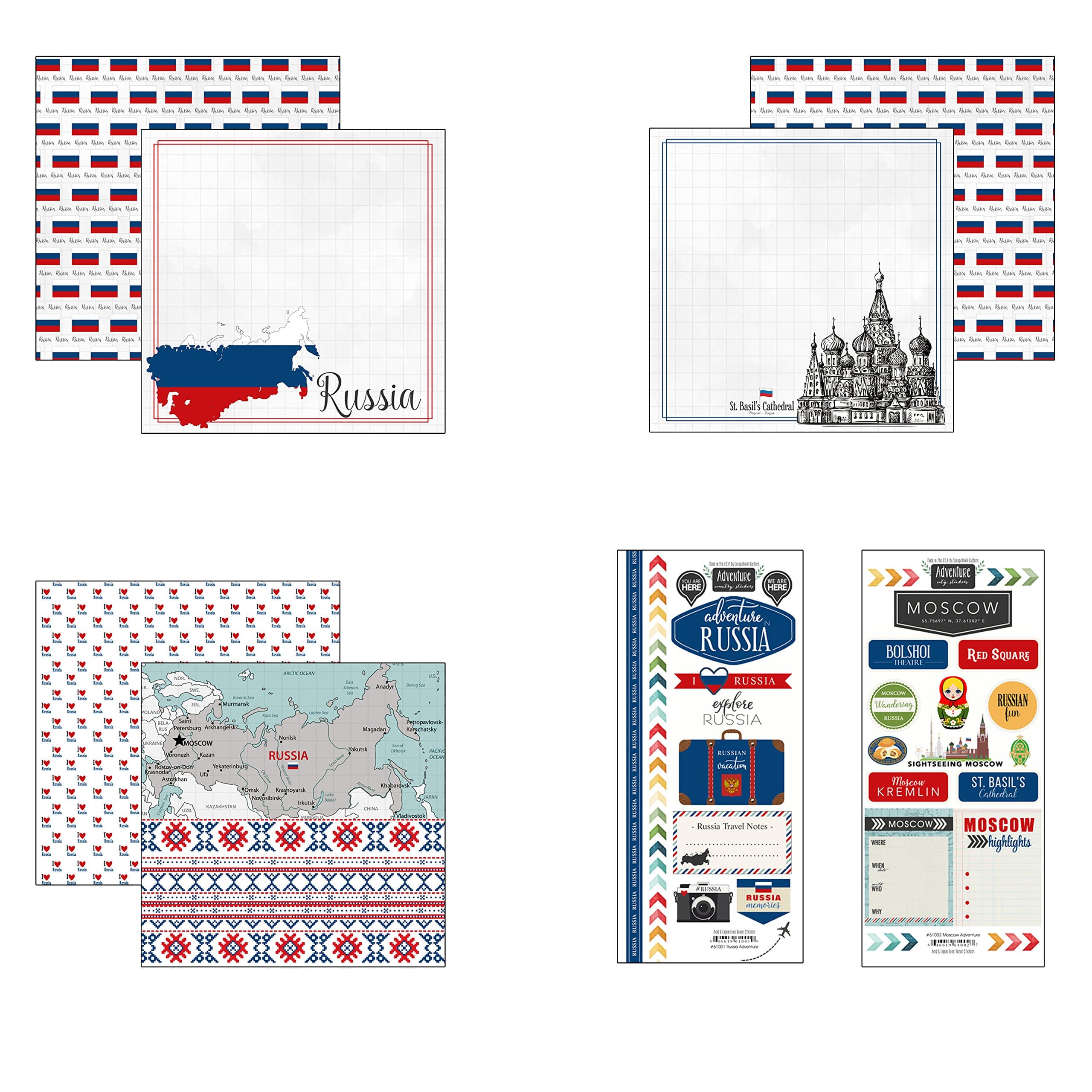 Scrapbook Customs Russia Adventure Scrapbook Kit