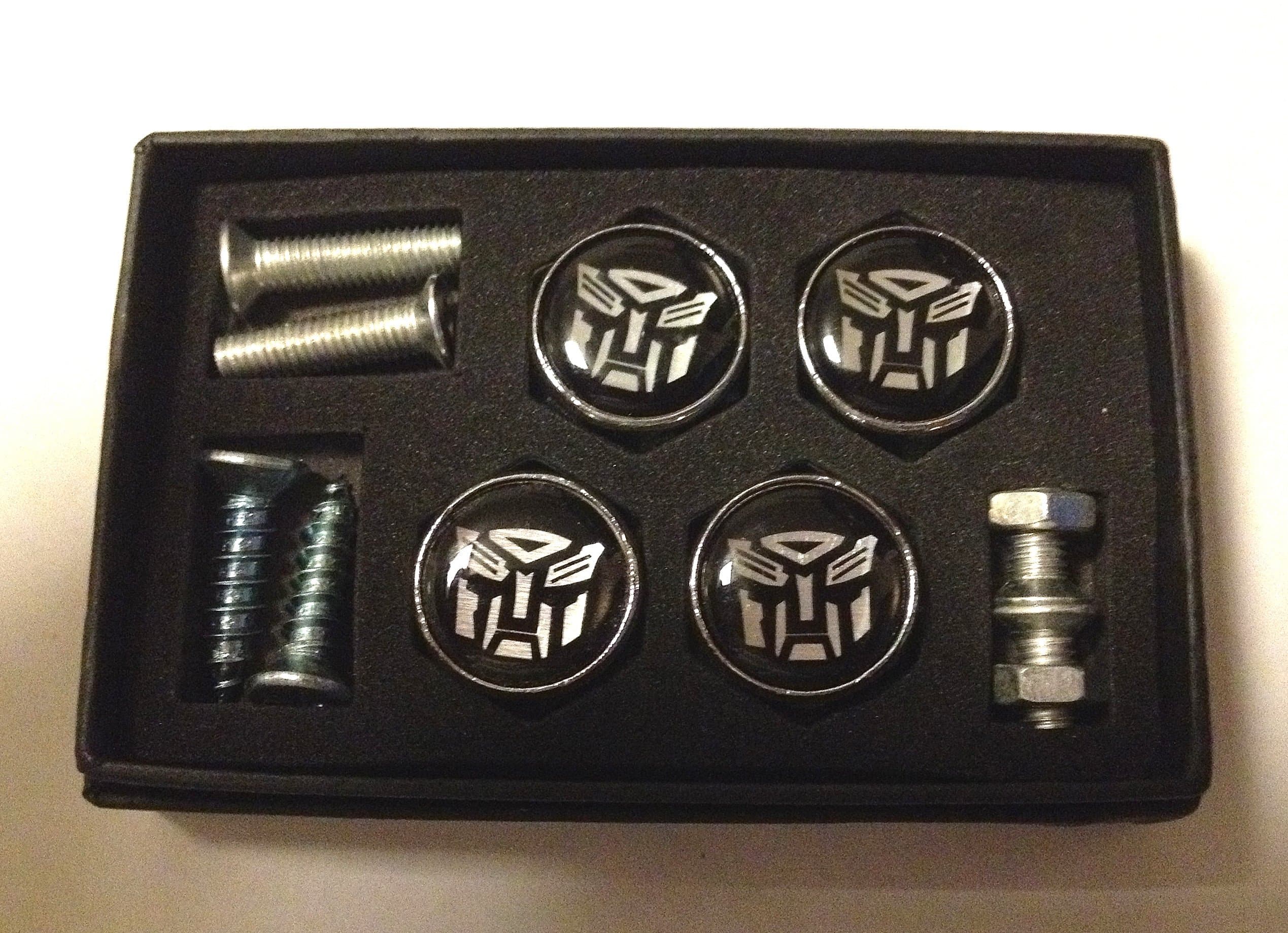 Transformer Auto-Robot License Plate Frame Bolts Screws