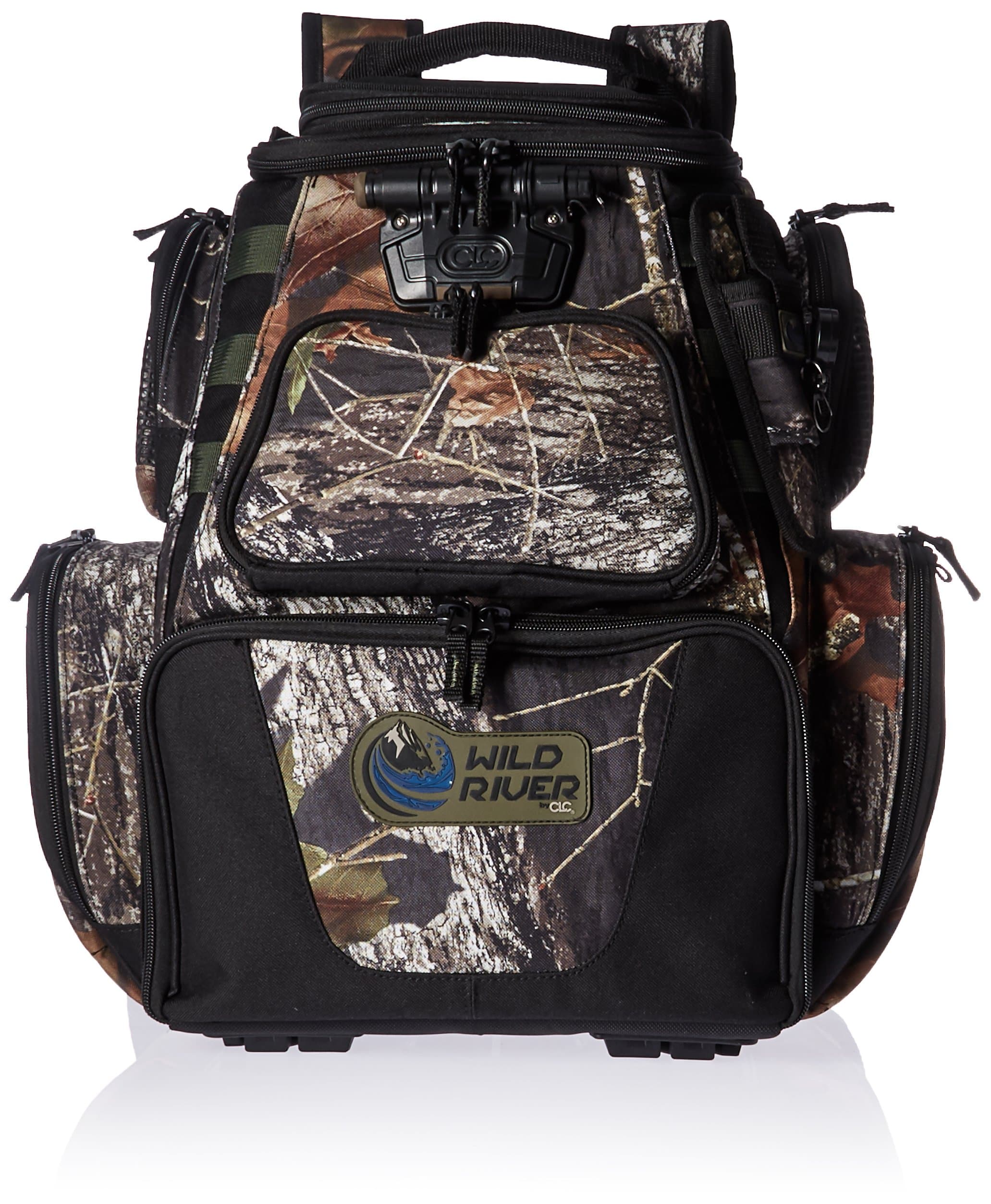 Wild River Nomad by CLC Custom LeatherCraft 604 Tackle Tek Nomad LED Lighted Camo Backpack, Mossy Oak