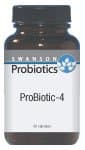 Swanson Probiotic-4 3 Billion Cfu 60 Veg Capsules