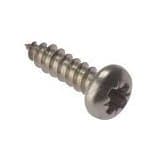 Self Tapping Screws (25 pack) No. 8x 1" Pozi Pan Head A2 Stainless steel (type ab) self tappers Free UK Delivery