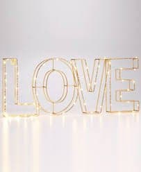 Holiday Lane Starry "Love" Led Words