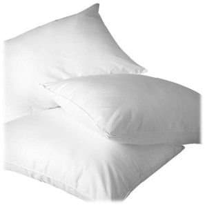 Luxury New White Duck Feather Cushion Pad Insert Inner Fillers | 100% Natural Cotton Anti Dust Mite And Down Proof Cover - Double Stitched Seams - Non Allergenic Machine Washable 18 x 18 " (45 x 45 cm)