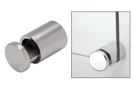 CRL ABEG1BS 1" 316 Brushed Stainless Single Sided Adjustable Barrel Edge Grip