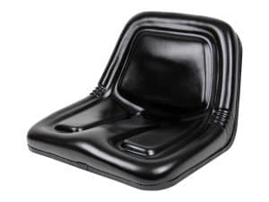 Deluxe High Back Steel Pan Seat, Black