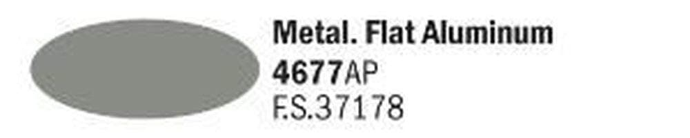 ITALERI Metal Flat Aluminium Model Making Material, 20ml Pack, Matt Metallic Aluminium, Non-Toxic, Age 12+
