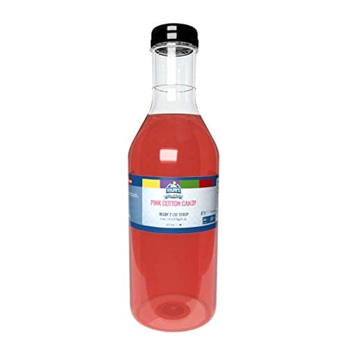 Ralph's Pink Cotton Candy Snow Cone Syrup | 32oz (Quart) | Made With Pure Sugar | Easy Pour & Store Flip Cap Included (Pre-Attached)